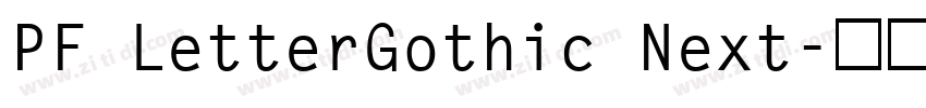 PF LetterGothic Next字体转换